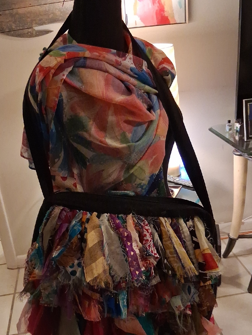 Bohemian Multi-Color Fringed Shoulder Bag INCREDIBLE ONE OF A KIND - Picture 8 of 13